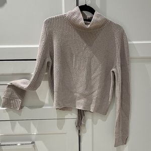 10 Crosby Derek Lam Mockneck Sweater, Grey, L